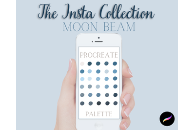 Procreate Insta Collection Moon Beam Colour Palette