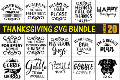 ThanksGiving SVG Bundle