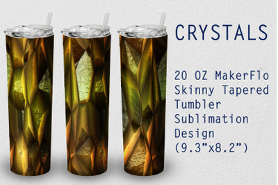 Tumbler Tapered 20 OZ Sublimation Crystal Wrap Design