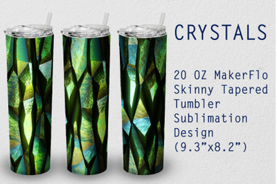 Tumbler Tapered 20 OZ Sublimation Crystal Wrap Design