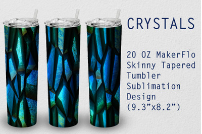 Tumbler Tapered 20 OZ Sublimation Crystal Wrap Design