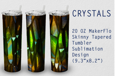 Tumbler Tapered 20 OZ Sublimation Crystal Wrap Design