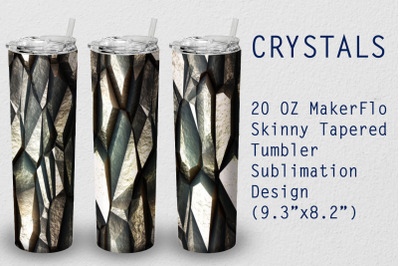 Tumbler Tapered 20 OZ Sublimation Crystal Wrap Design