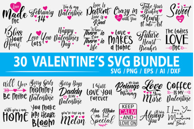 Valentines Day SVG Bundle