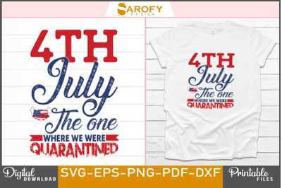 4th July Design Sublimation for USA-svg design