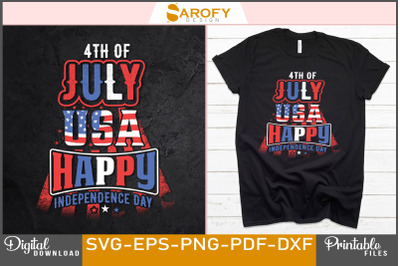 Independence Day 4th July Sublimation USA flag