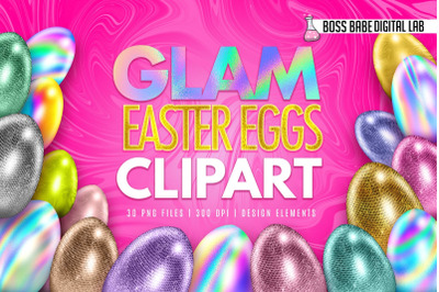 Glam Easter Eggs Clipart: &quot;Easter Eggs CLIPART&quot; Easter Eggs clipart
