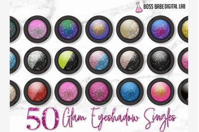 50 Glam Eye Shadow Clipart
