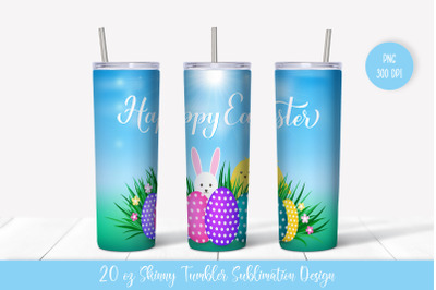 Easter tumbler.  20oz  Skinny Tumbler Sublimation Design.