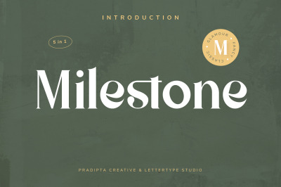 Milestone Modern Classic Font