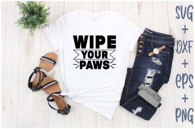 wipe your paws