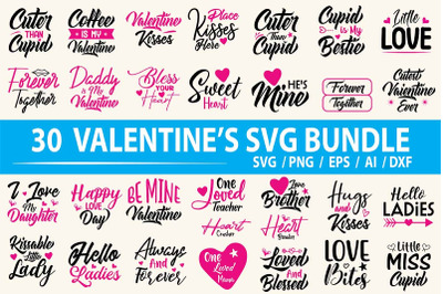 Valentaines Day SVG Bundle