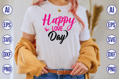 Happy Love Day svg cut file