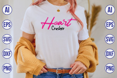 Heart Crusher svg cut file