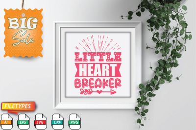 Little Heart Breaker Cupid Svg Cut file