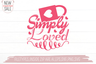 Simply Loved Cupid Svg Cut file