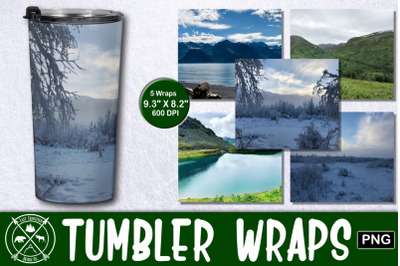 Alaskan Tumbler Wrap Vol. 1 Sublimation Bundle|Tumbler