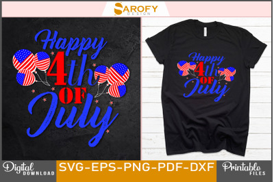 Happy 4th July  USA 4th of July design sublimation