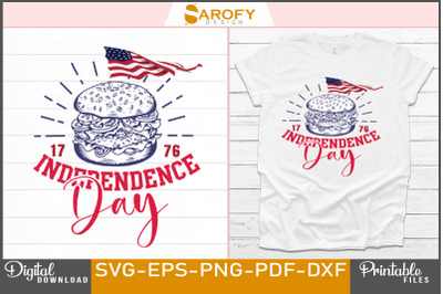 Independence Day Design Svg Png USA flag