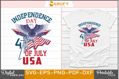 America Eagle Design of Independence Day design