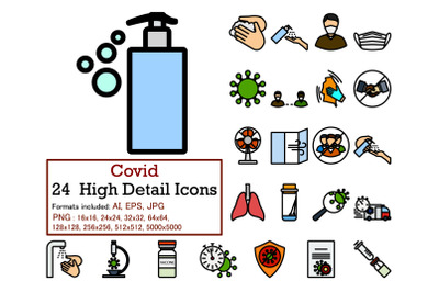 Covid Icon Set