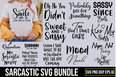 Sarcastic Quotes SVG Bundle