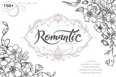 Romantic vector collection