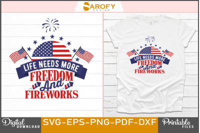 Design for Independence Day of USA-svg