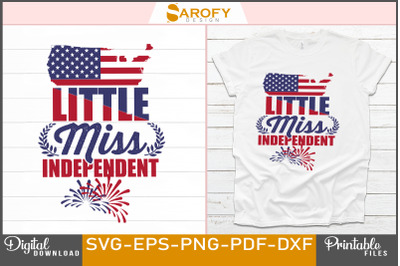 Little Miss independence USA map svg , png