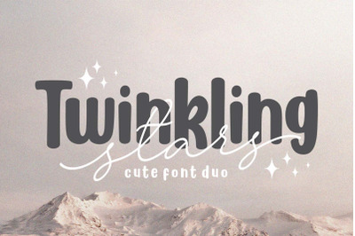 Twinkling Stars - Cute font duo