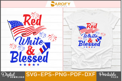 Red White &amp;amp; Blessed Design - 4th of July