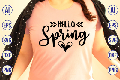 Hello Spring svg