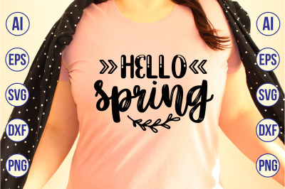 Hello Spring svg