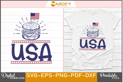 USA-design for 4th July of America Svg