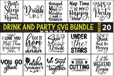 Drink And Party SVG Bundle