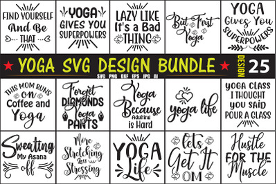 Yoga SVG Bundle