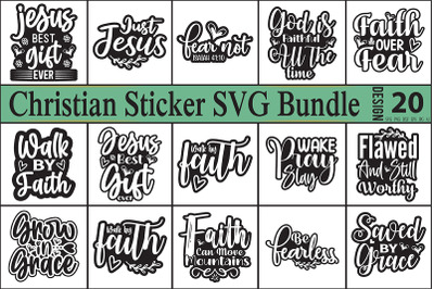 Christian Sticker SVG Bundle