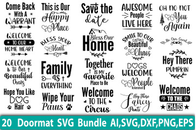 Doormat SVG Bundle