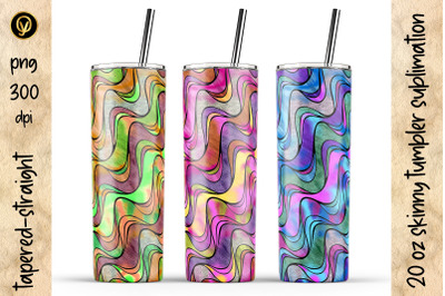 20 Oz Abstract Skinny Tumbler Sublimation. Tumbler Wraps