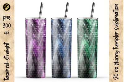 20 Oz Abstract Skinny Tumbler Sublimation. Tumbler Wraps