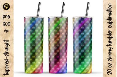 20 Oz Abstract Skinny Tumbler Sublimation. Tumbler Wraps