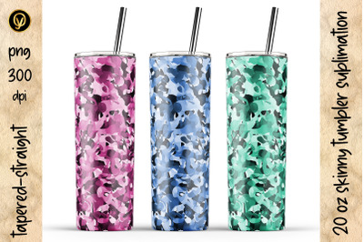 20 Oz Abstract Skinny Tumbler Sublimation. Tumbler Wraps