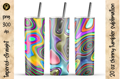 20 Oz Abstract Skinny Tumbler Sublimation. Tumbler Wraps