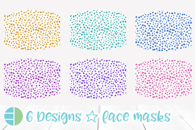 Cheetah Print Mask Sublimation Designs