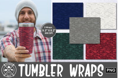 Brick Tumbler wrap