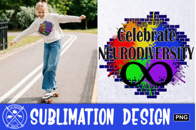 Celebrate neurodiversity Sublimation Graphic|Sublimation PNG