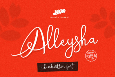 Alleysha - Handwritten Font