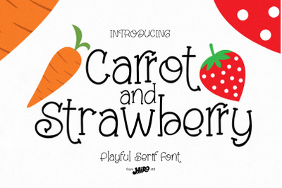 Carrot and Strawberry Playful Font