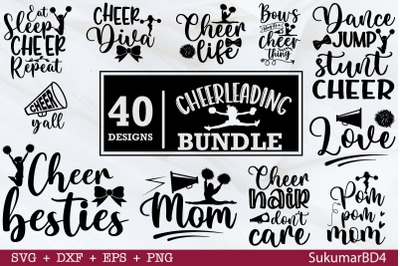 Cheerleading SVG Bundle 40 Design