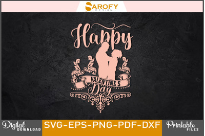 Happy Valentine&#039;s Day Svg png